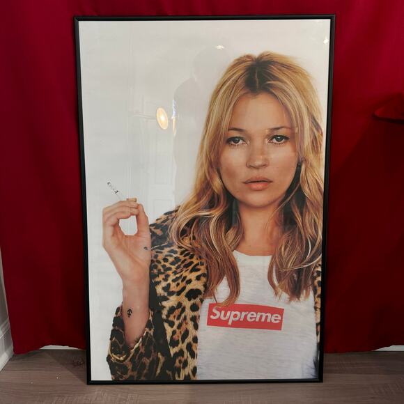 Supreme x Kate Moss Poster Print – Iconic Box Logo Campaign (No Frame)